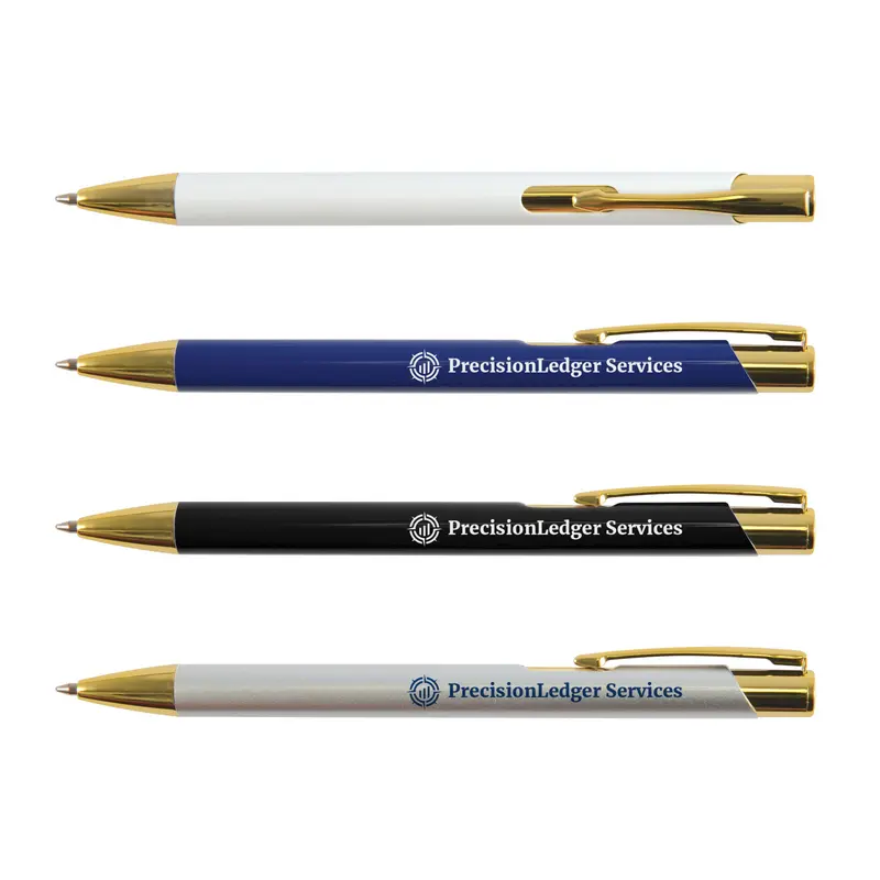Napier Pen (Gold Edition) – Metal Pens – available in black, blue, silver, white colours