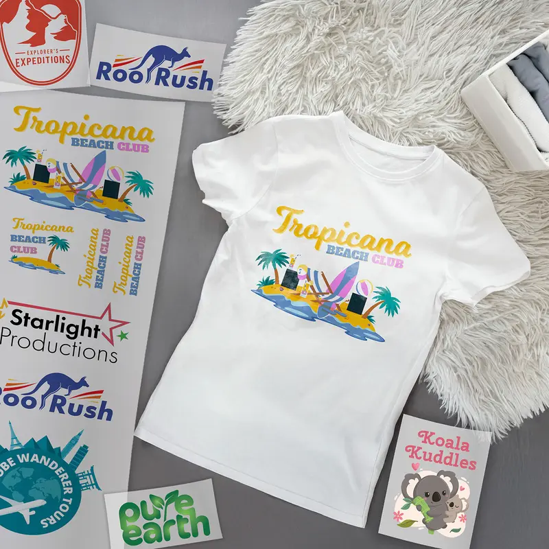 Press Ready Transfers – Misc Print – available in white colour