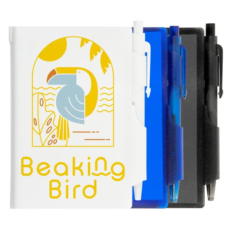 Odyssey Pocket Notebook with Pen – Notebooks – available in black, blue, white colours