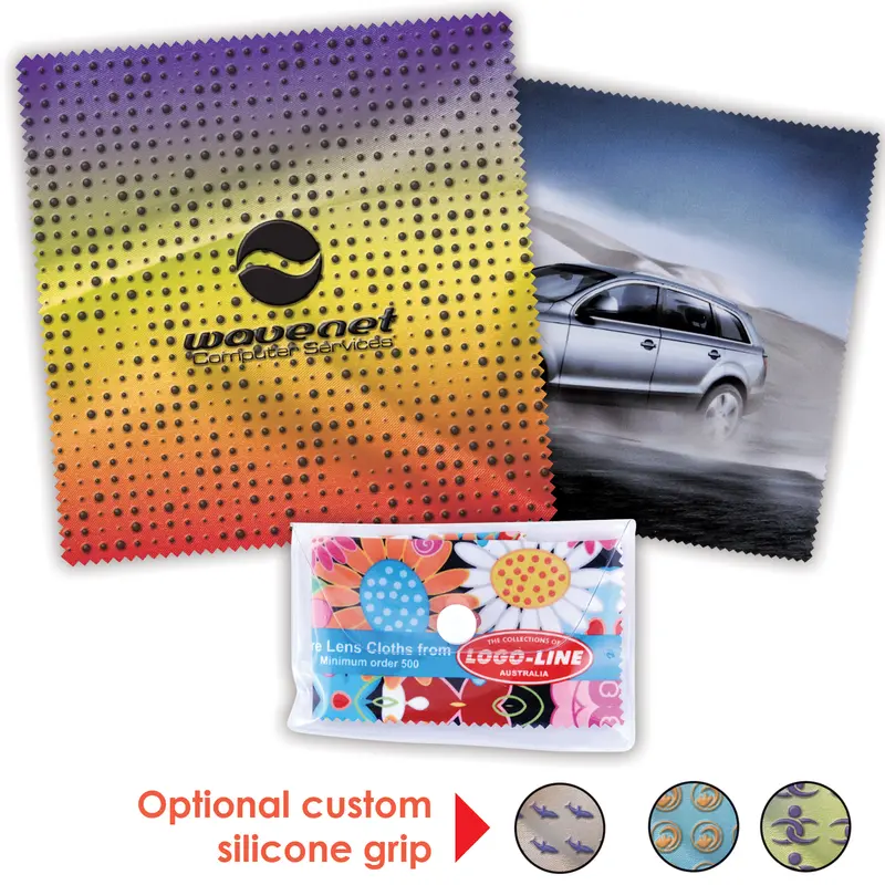 Custom Superior Hi Microfibre Lens Cloth – Tech Accessories – available in multi colour