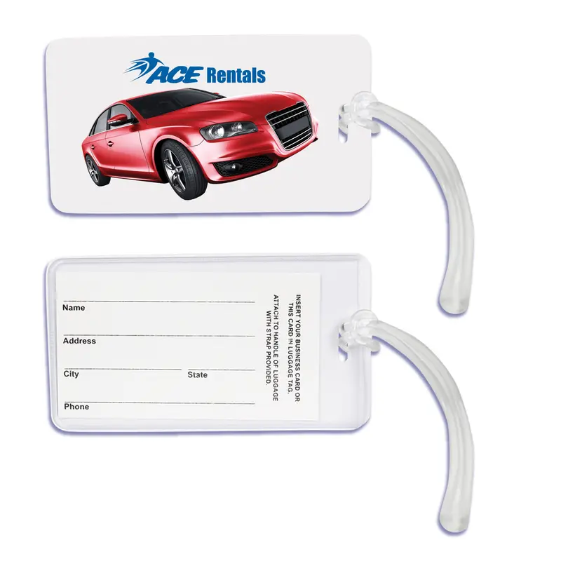 Monte Carlo Luggage Tag – Travel Bags – available in white colour