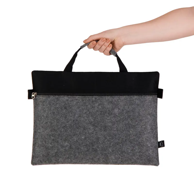 Montana RPET Felt Satchel – Pouches – available in grey colour
