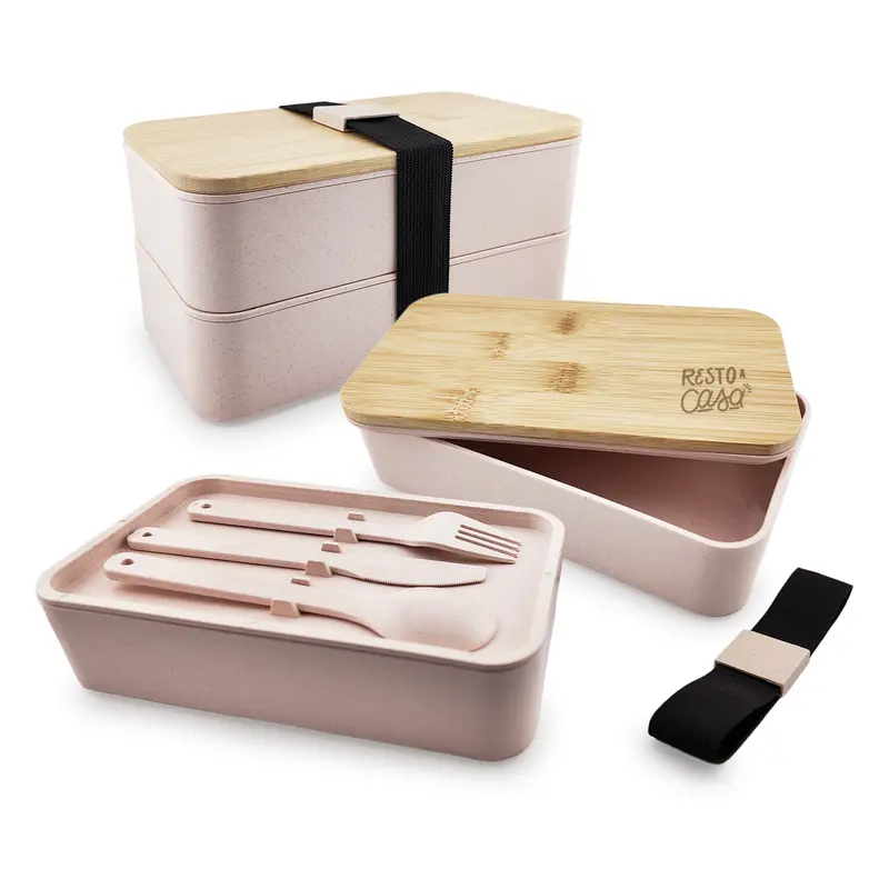 Stax Eco Lunch Box – Lunch Bags – available in beige, brown colours
