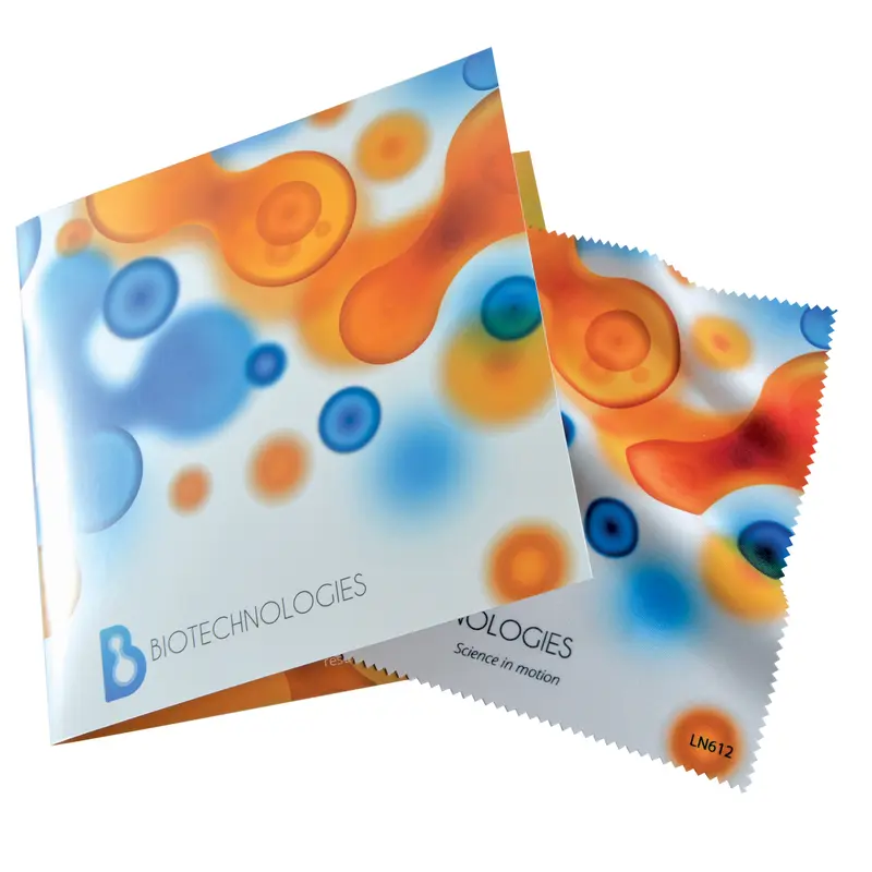 Microfibre Lens Cloth in Card – Tech Accessories – available in multi colour