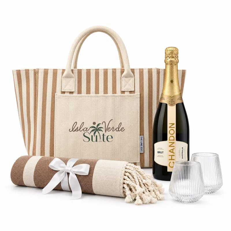 The Sun & Sip Gift Set – Gift Sets – available in beige, black, blue colours