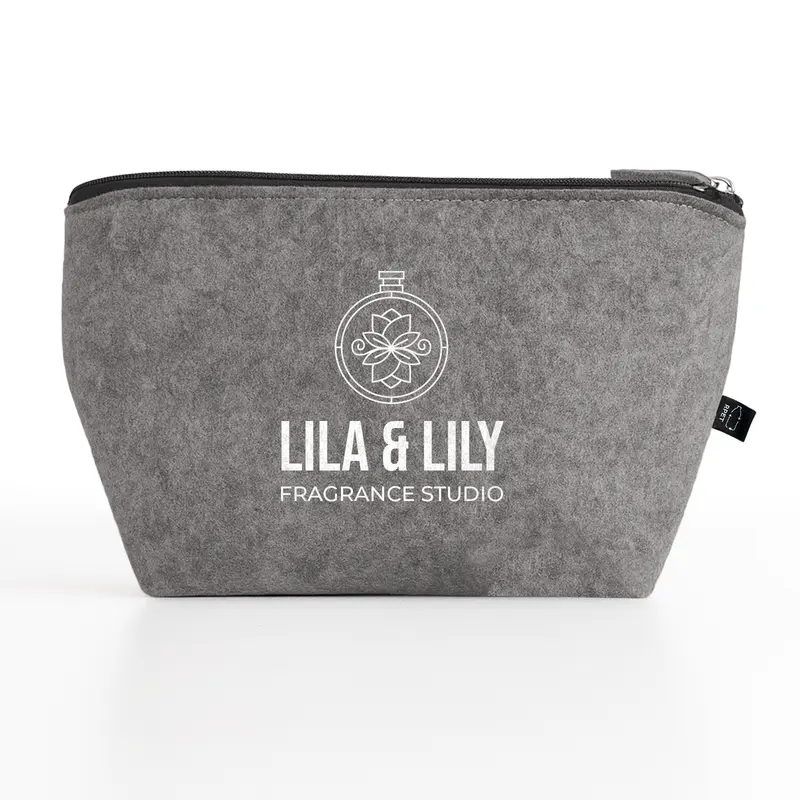 Montana RPET Felt Pouch – Pouches – available in grey colour