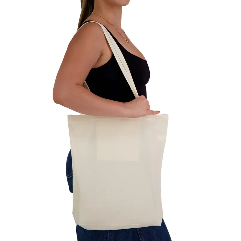 City Shopper Folding Calico Bag (LH) – Tote Bags – available in beige colour