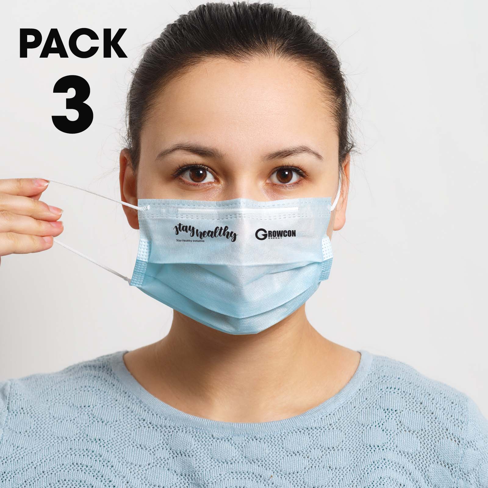 3 Pack - Disposable Face Masks