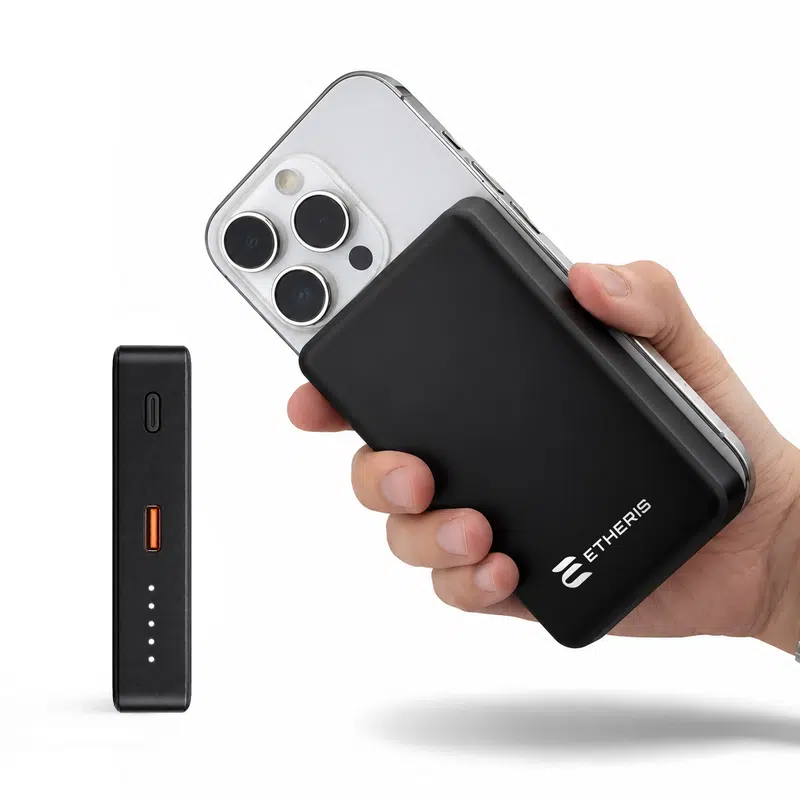 Axial by Nomis 10,000mAh Solid State Power Bank – Gift Sets – available in black colour