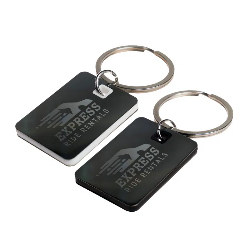 Rectangle Stainless Steel Keytag – Keyrings