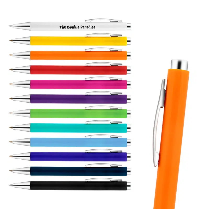 Aspen Plastic Pen – Plastic Pens – available in black, blue, green, orange colours and 5 more