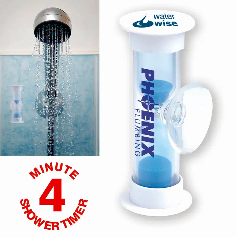 Water Saving Shower Timer – Misc Homeware – available in white colour
