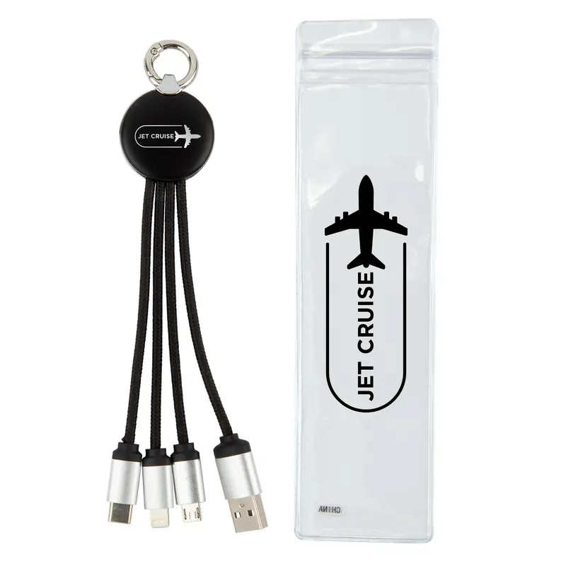 Glimmer Round Glow Cable – Charging Cables – available in black colour