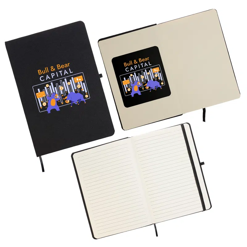 Venture RPET A5 Notebook – Notebooks – available in black colour