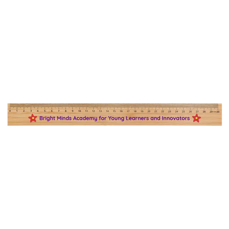 Bamboo 30cm Ruler – Rulers – available in brown colour
