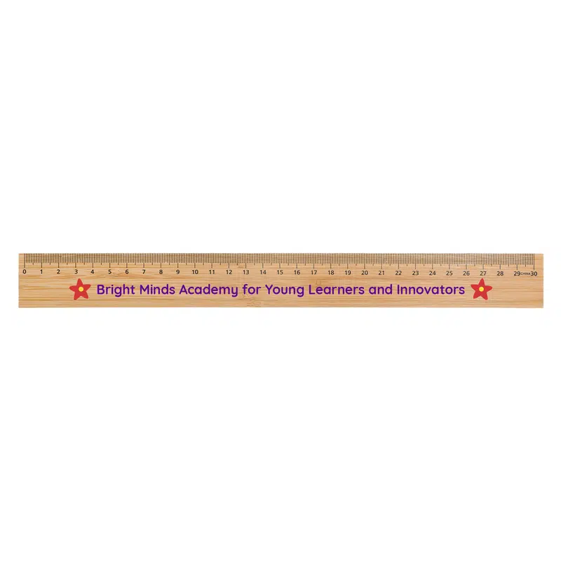 Bamboo 30cm Ruler – Rulers – available in brown colour