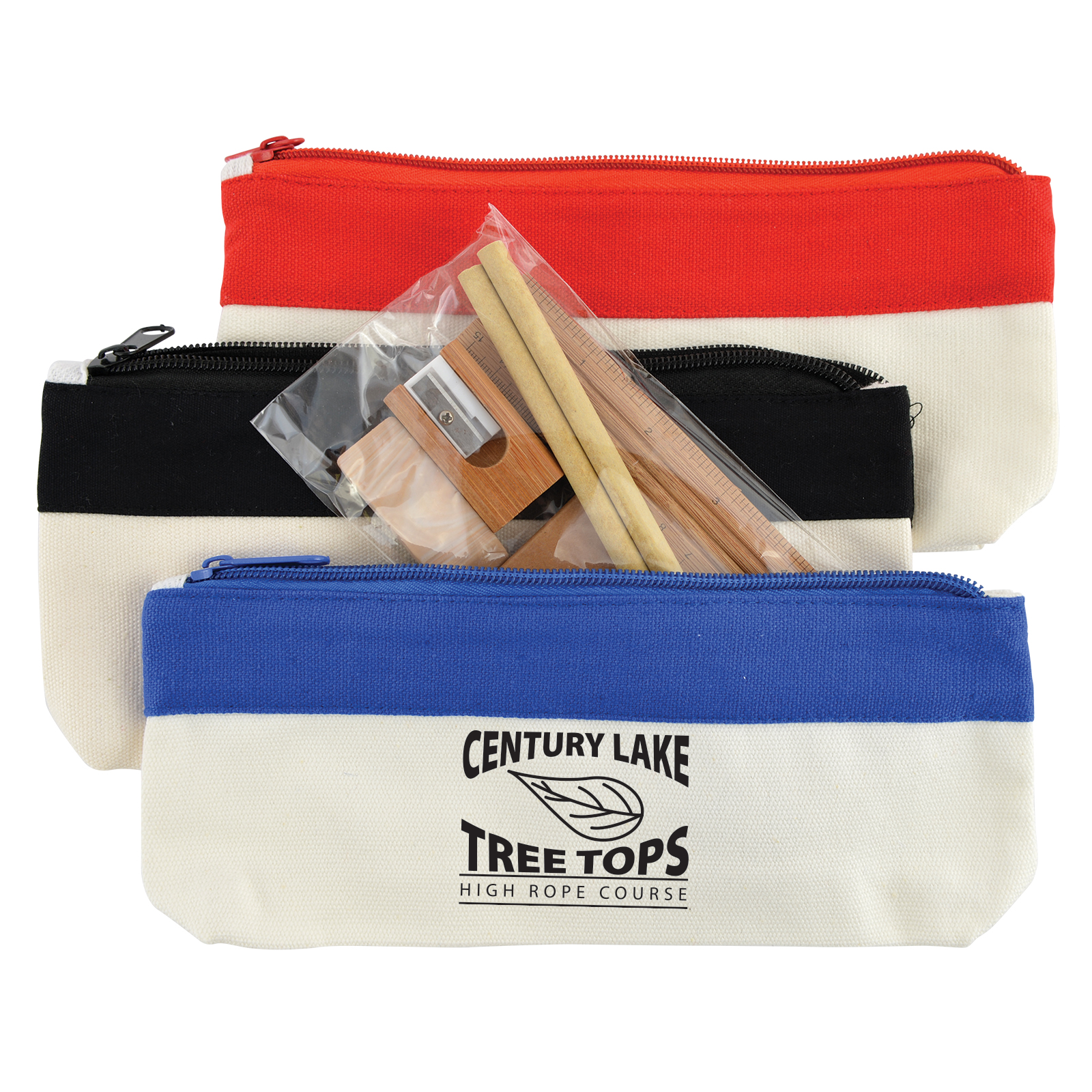 Oxford Stationery Set – Portfolios – Logo Line – available in Natural/Black – photo 1 of 4