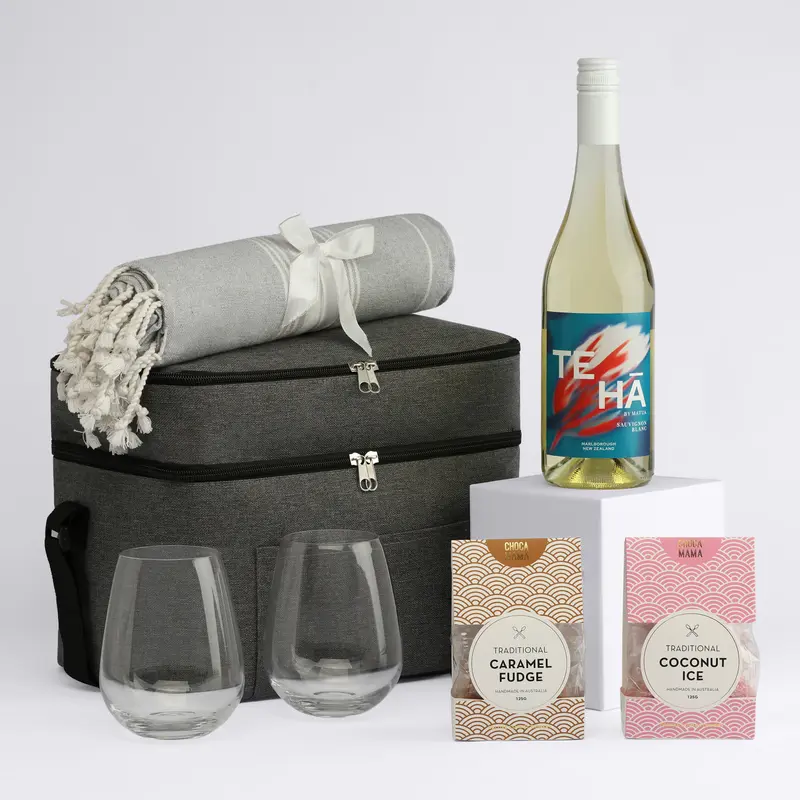 The Wine & Unwind – Gift Sets – available in grey colour