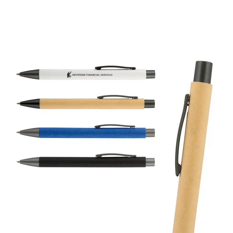 Aspen Paper Pen – Plastic Pens – available in beige, black, blue, white colours