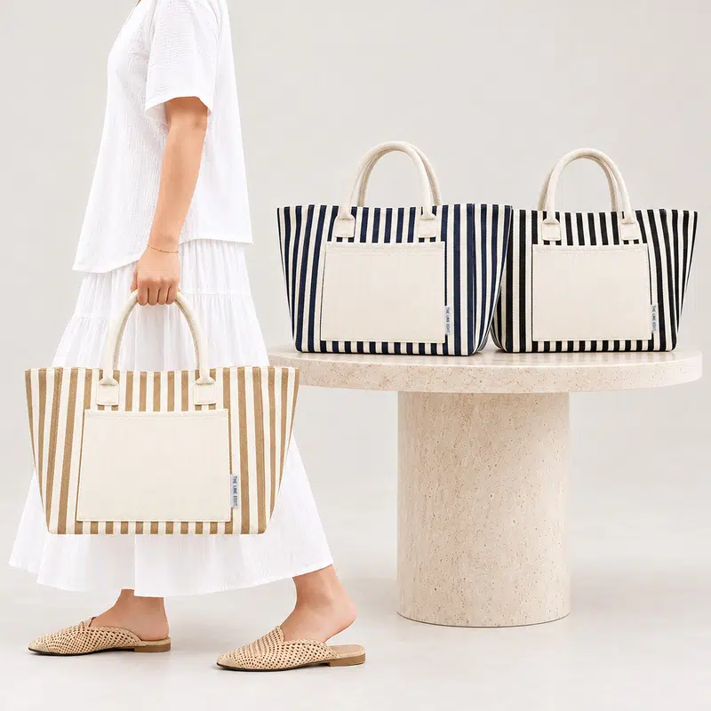Hampton Tote Bag by The Line Edit. – Tote Bags – available in beige, black, blue colours