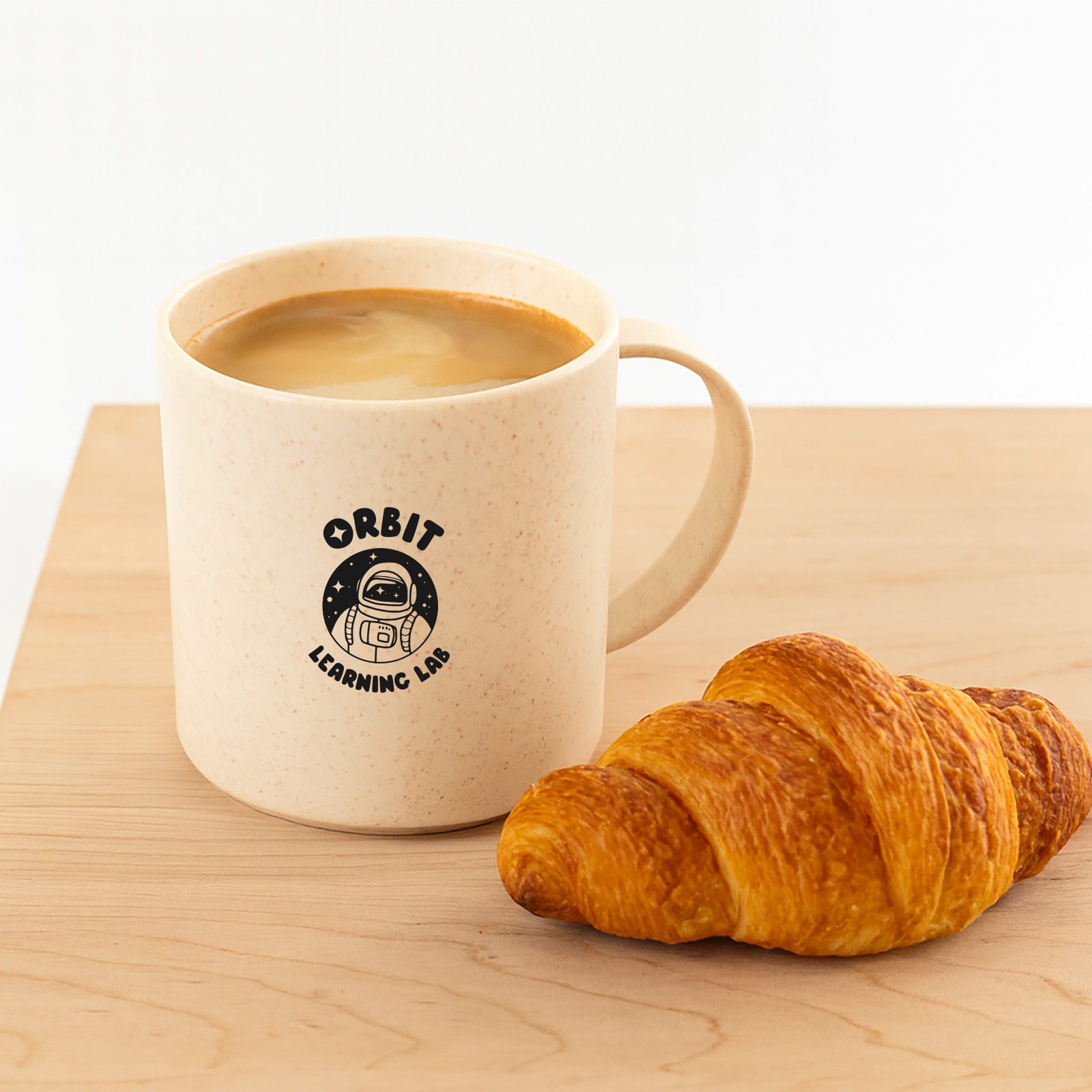 Vulcan Wheat Fibre Mug – Reusable Coffee Cups – Logo Line – available in Wheat Fibre, White Fibre – photo 1 of 4