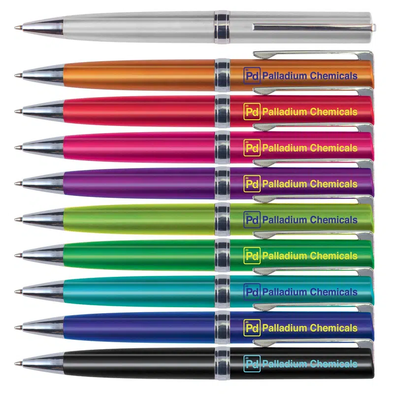 Gemini Metallic Pen – Metal Pens – available in black, blue, green, orange colours and 4 more
