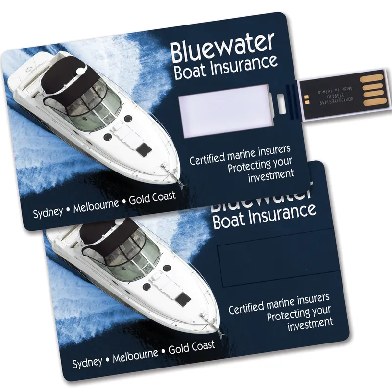 Credit Card Flash Drive – USB Drives – available in white colour