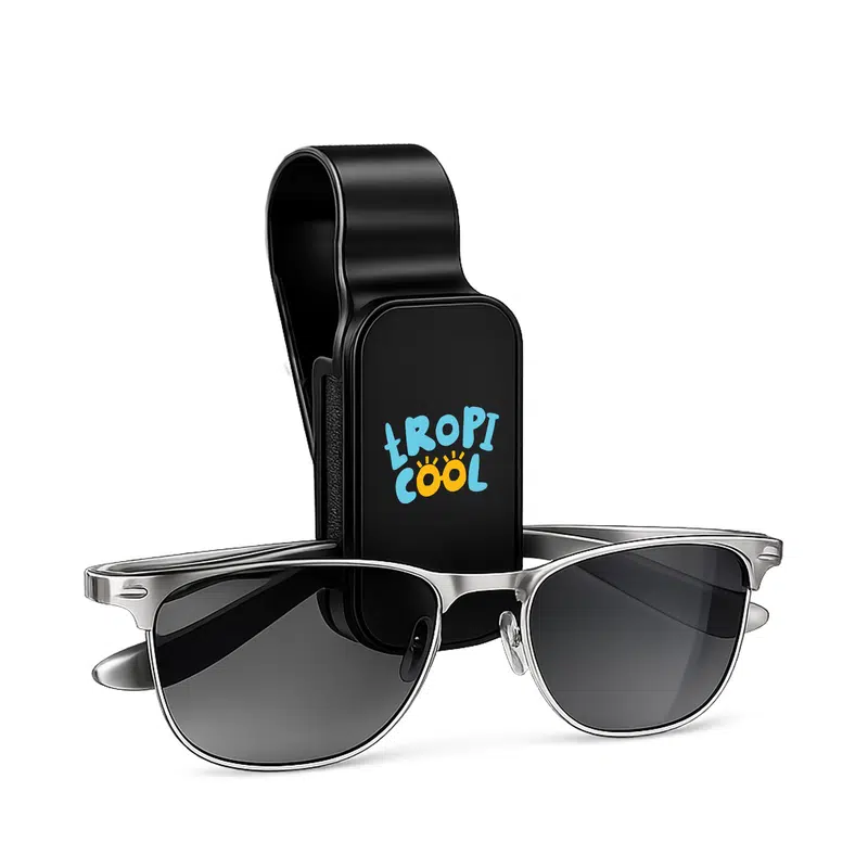 Visor Glasses Holder – Sunglasses – available in black colour