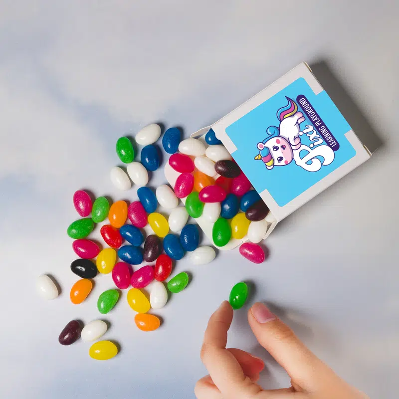 Assorted Colour Jelly Beans in 50g Box – Lollies