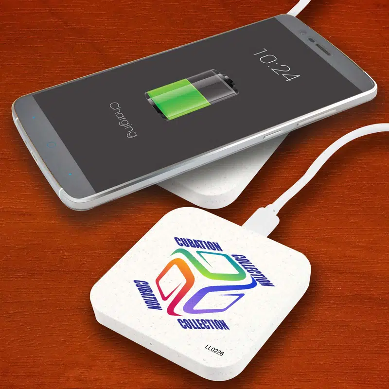 Arc Eco Square Wireless Charger – Wireless Chargers – available in beige, white colours