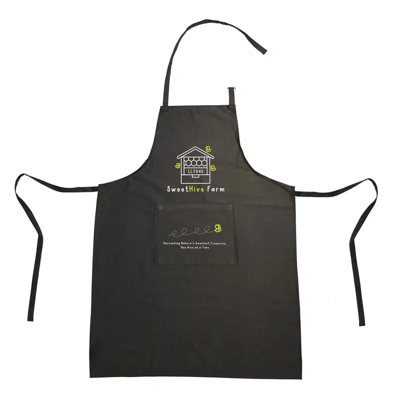 Trinity Recycled Cotton Apron – Accessories – available in black colour