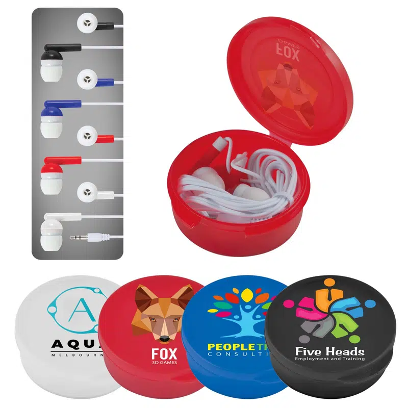 Thump Earbud Set – Headphones – available in black, blue, red, white colours