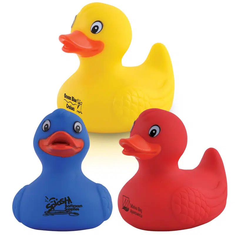 Quack PVC Bath Duck – Soft Toys – available in blue, red, yellow colours
