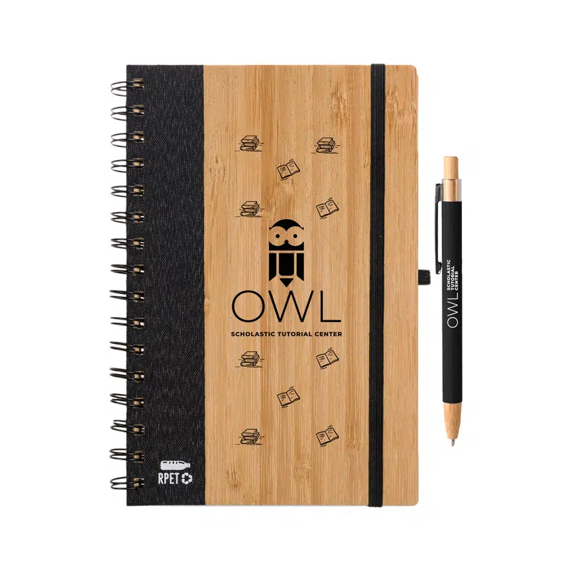 Pacifica Notebook & Serenity Pen Set – Notebooks – available in black, blue, grey, white colours