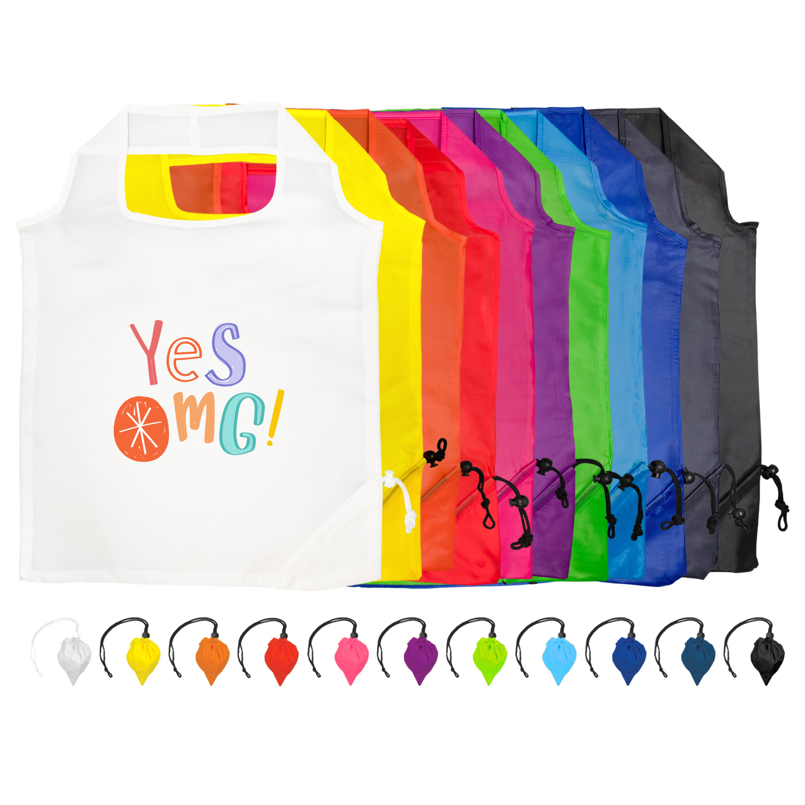 Sprint Folding Shopping Bag – Tote Bags – Logo Line – available in Black, Dark Blue, Light Green, Orange and 5 more – photo 1 of 17