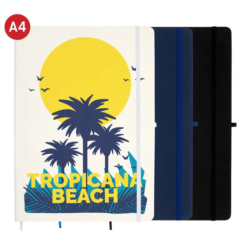 Capella A4 Notebook – Notebooks – available in black, blue, white colours