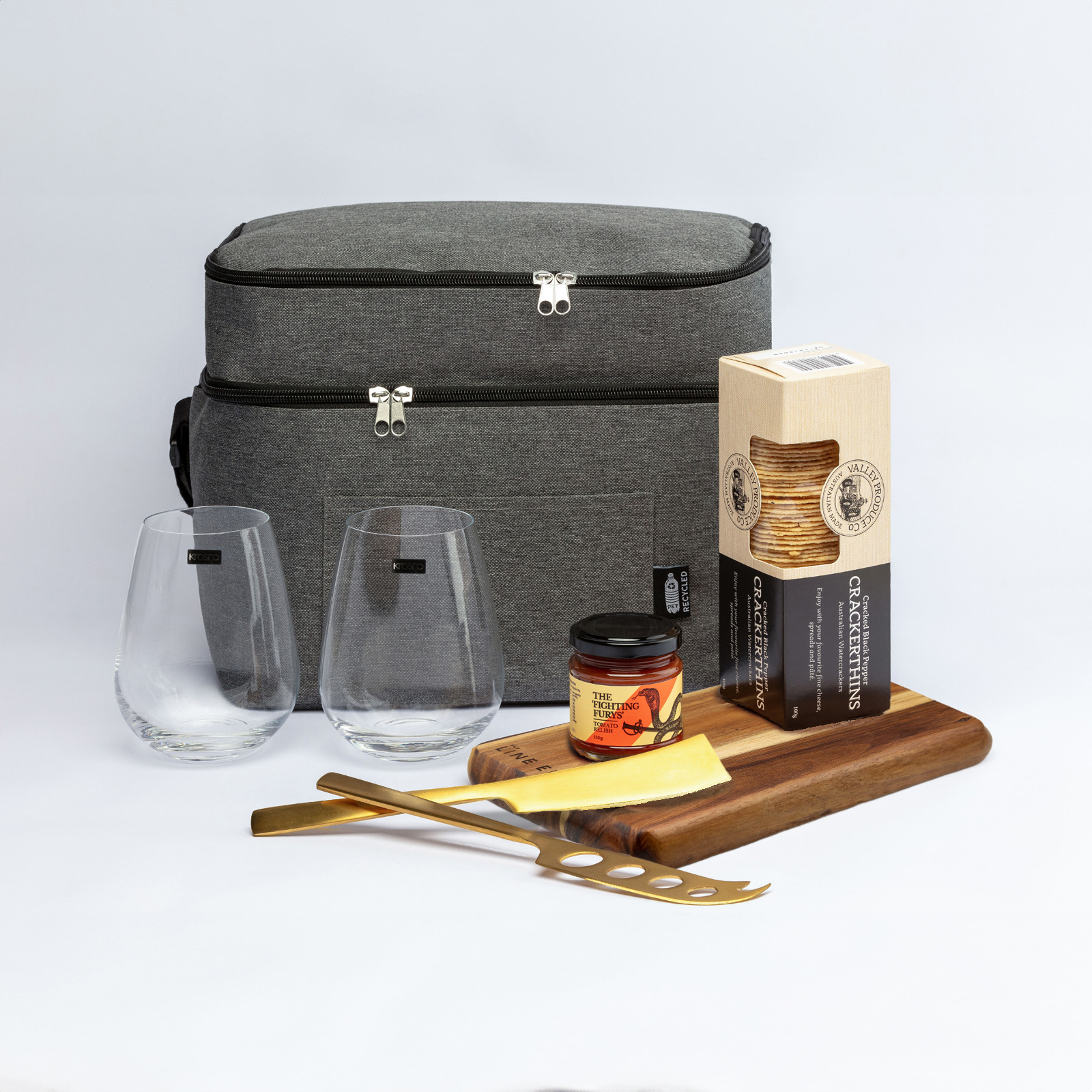 The Refined Graze – Gift Sets – Logo Line – available in Grey – photo 1 of 10