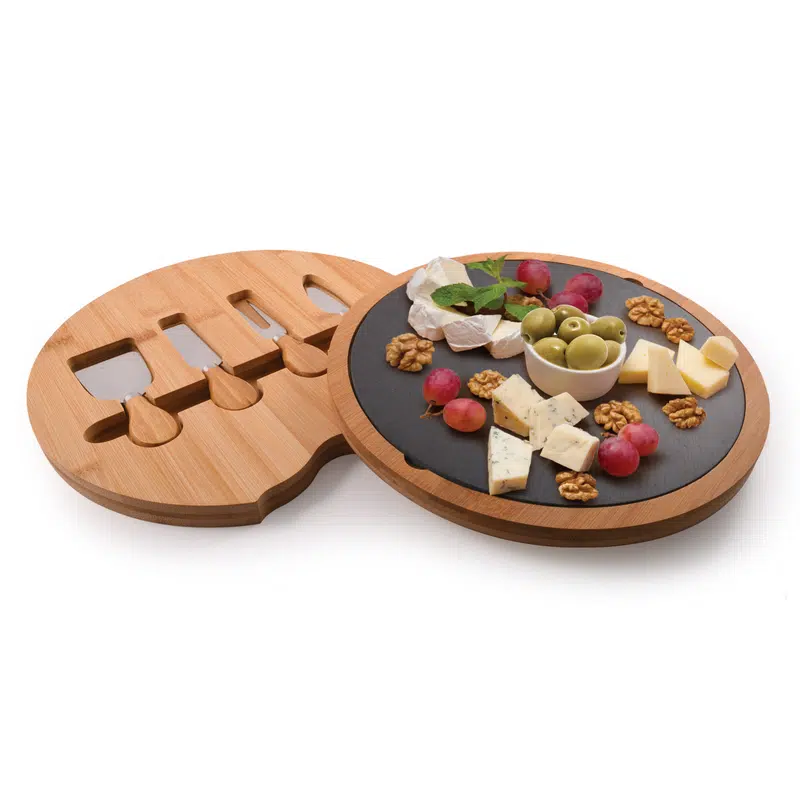 Gala Bamboo Slate Cheese Board – Cheese Boards – available in brown colour