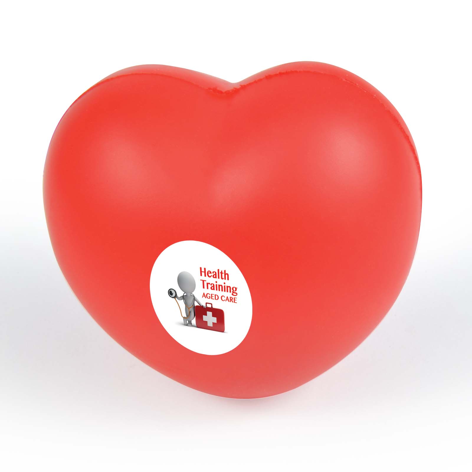 Heart Stress Reliever – Stress Shapes – Logo Line – available in Red – photo 1 of 2
