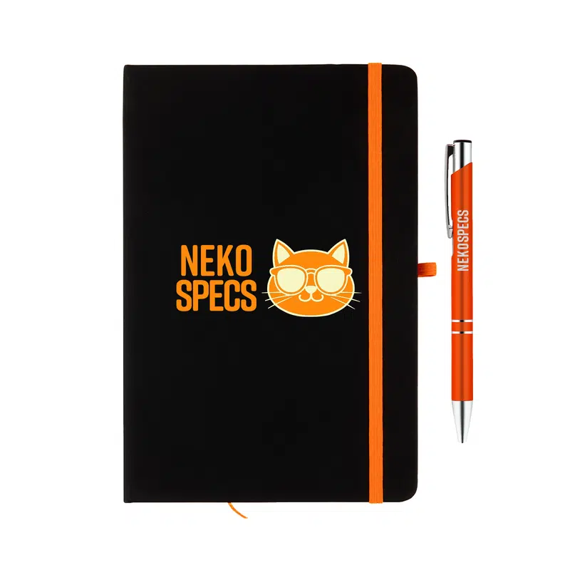 Venture Supreme Notebook / Napier Pen – Notebooks – available in black, blue, green, orange colours and 3 more