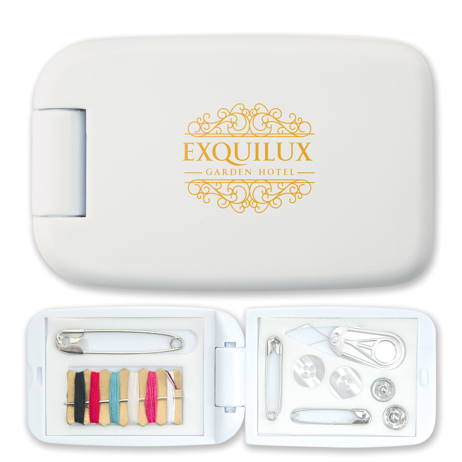 Stitch-In-Time Sewing Kit – Misc Health – Logo Line – available in White – photo 1 of 4