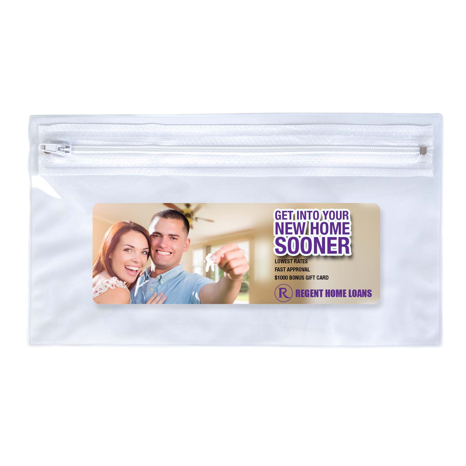 Admire Pencil Case – Pencil Cases – Logo Line – available in Clear/White – photo 1 of 2