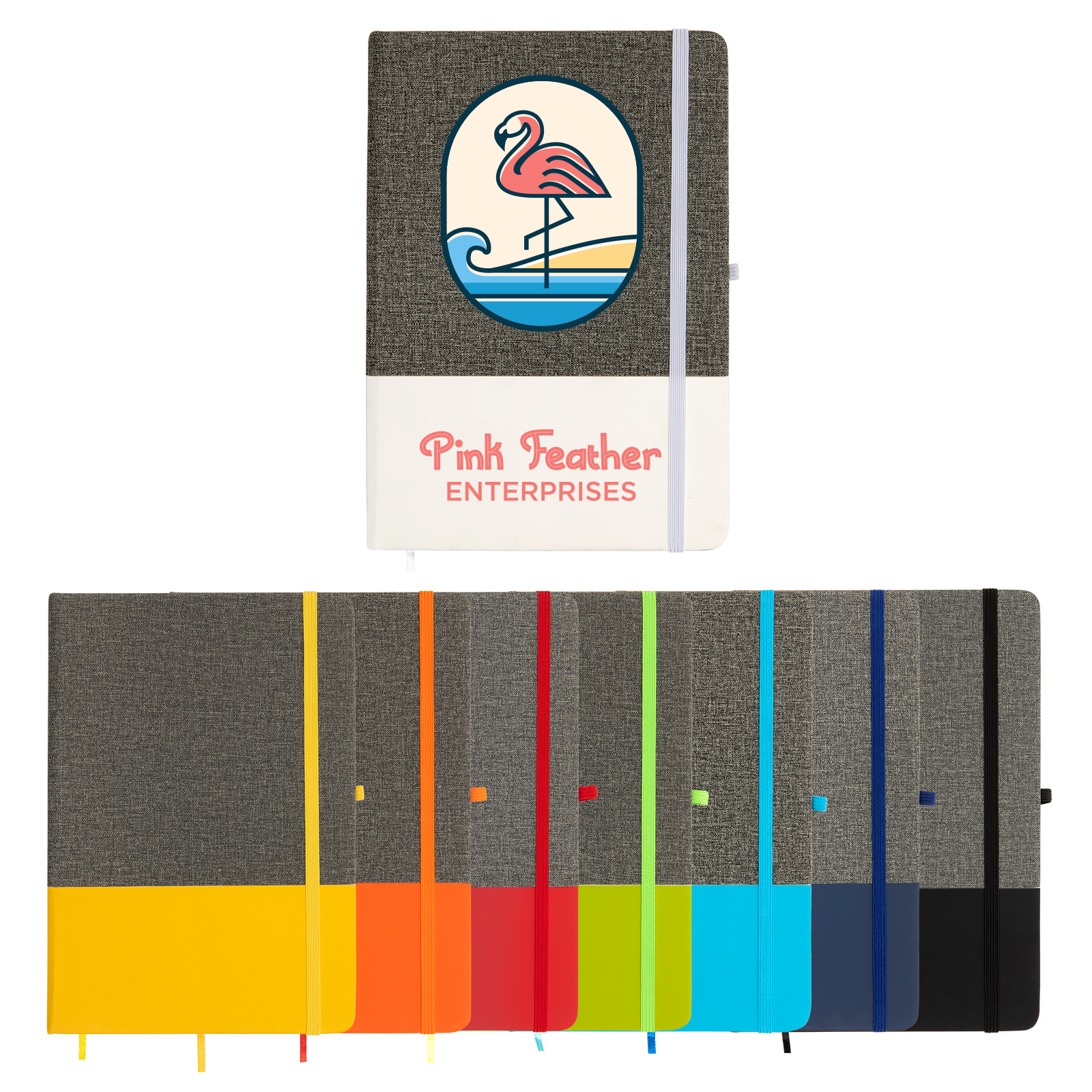 Venture Bondi A5 Notebook – Notebooks – Logo Line – available in Black, Light Blue, Light Green, Orange and 3 more – photo 1 of 12