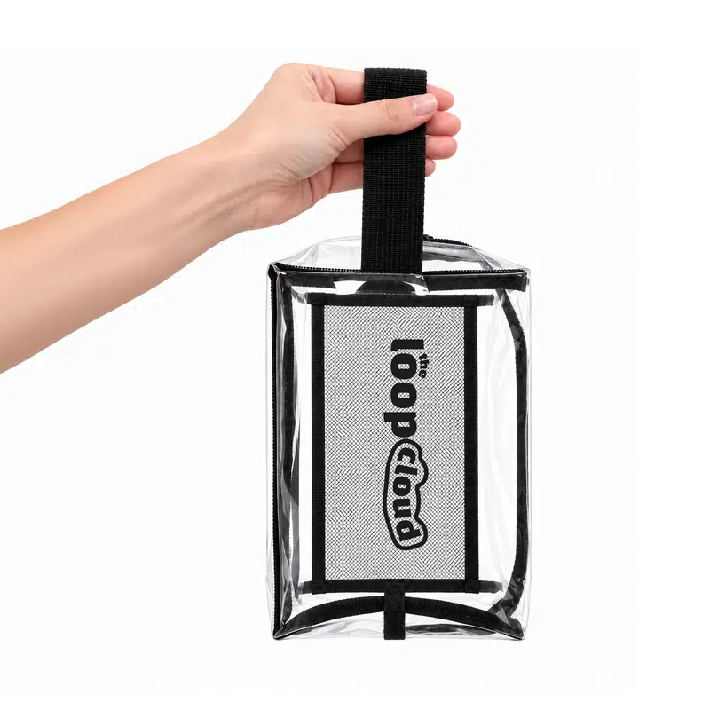 Laynie Clear Cosmetic Bag – Toiletry Bags – available in black colour