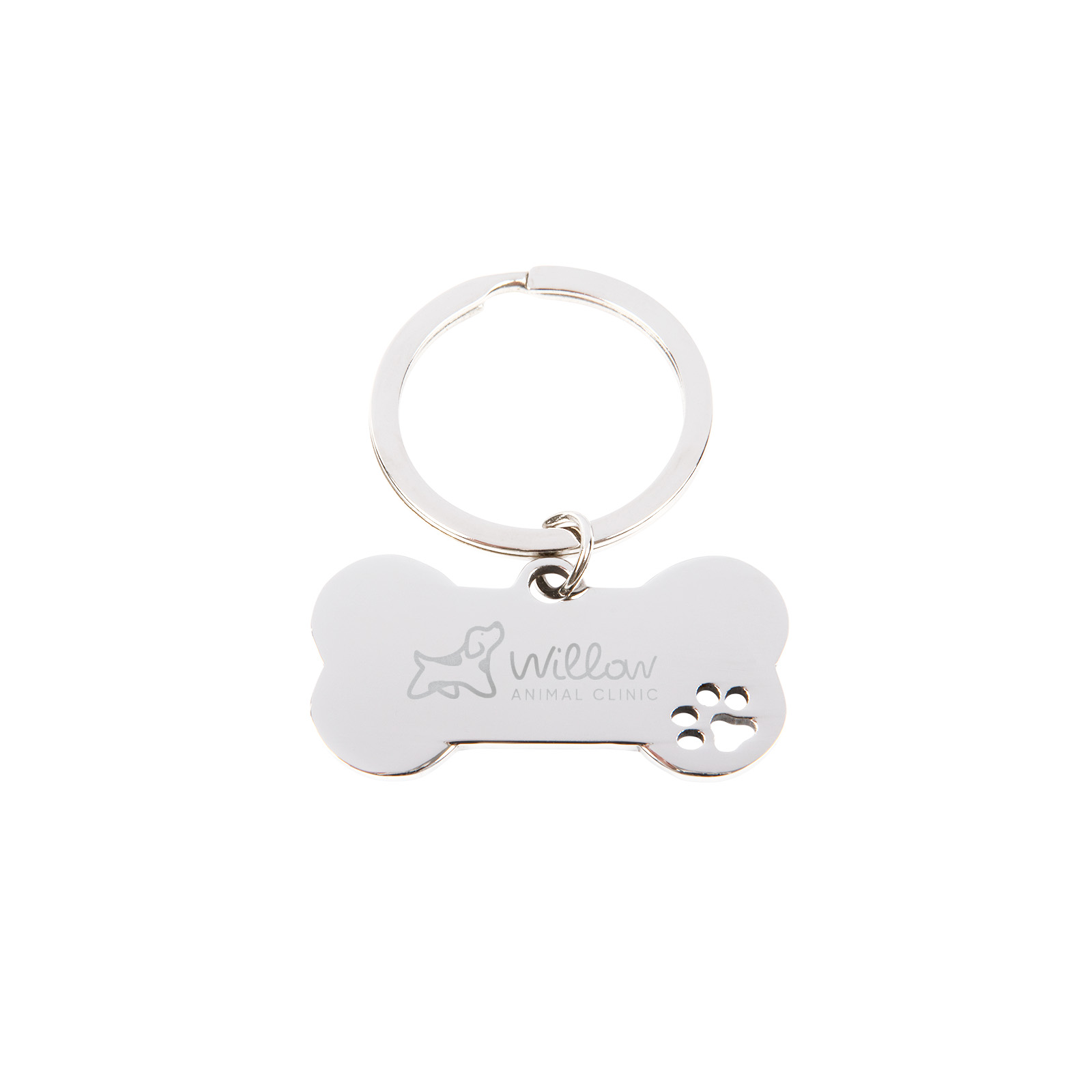 Dog Bone Keytag – Keyrings – Logo Line – available in Silver – photo 1 of 5