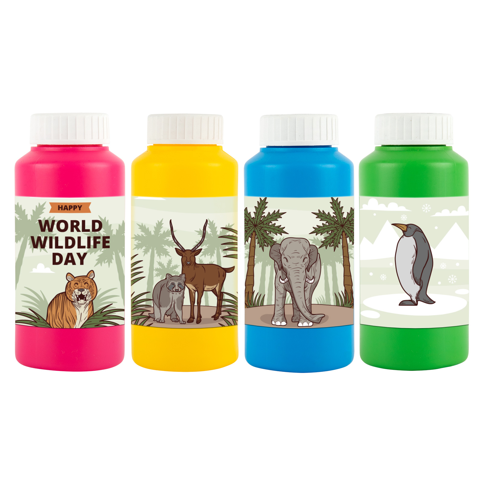 Bubbles in Bottles – Drink Bottles – Logo Line – available in Assorted, Blue), Green, Pink – photo 1 of 7