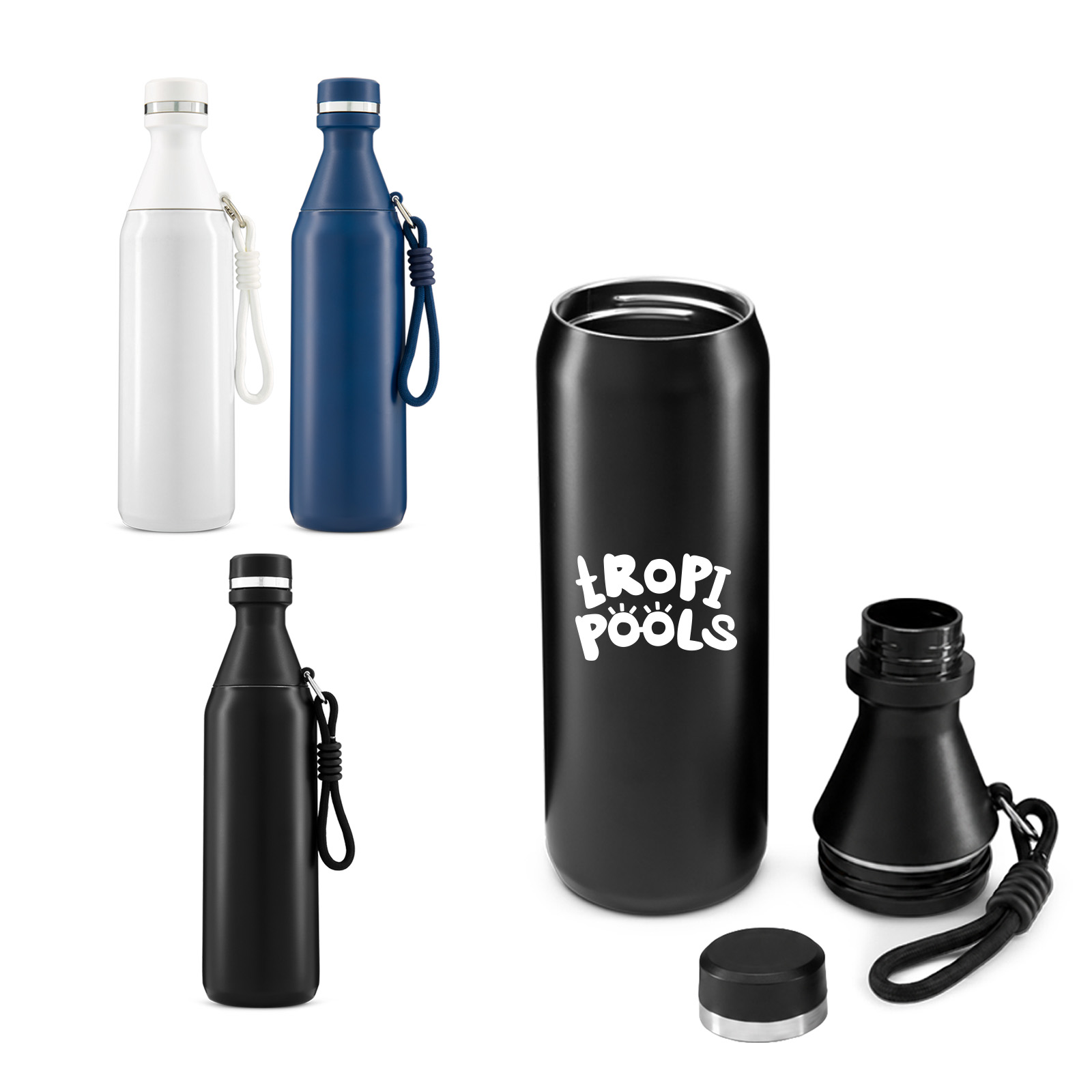 Sabrina Bottle – Drink Bottles – available in black, blue, white colours