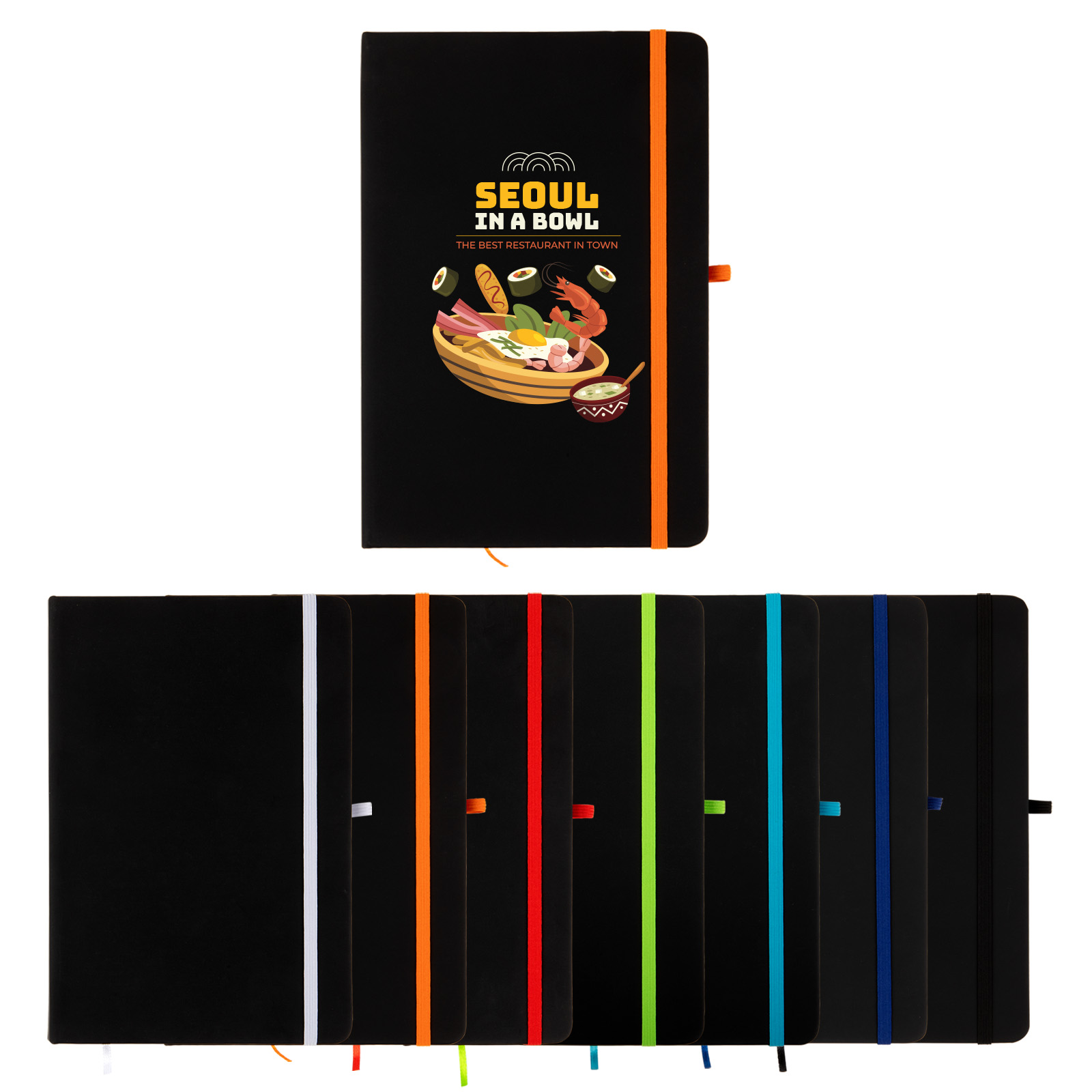 Venture Supreme A5 Notebook – Notebooks – Logo Line – available in Black, Dark Blue, Light Green, Orange and 2 more – photo 1 of 18