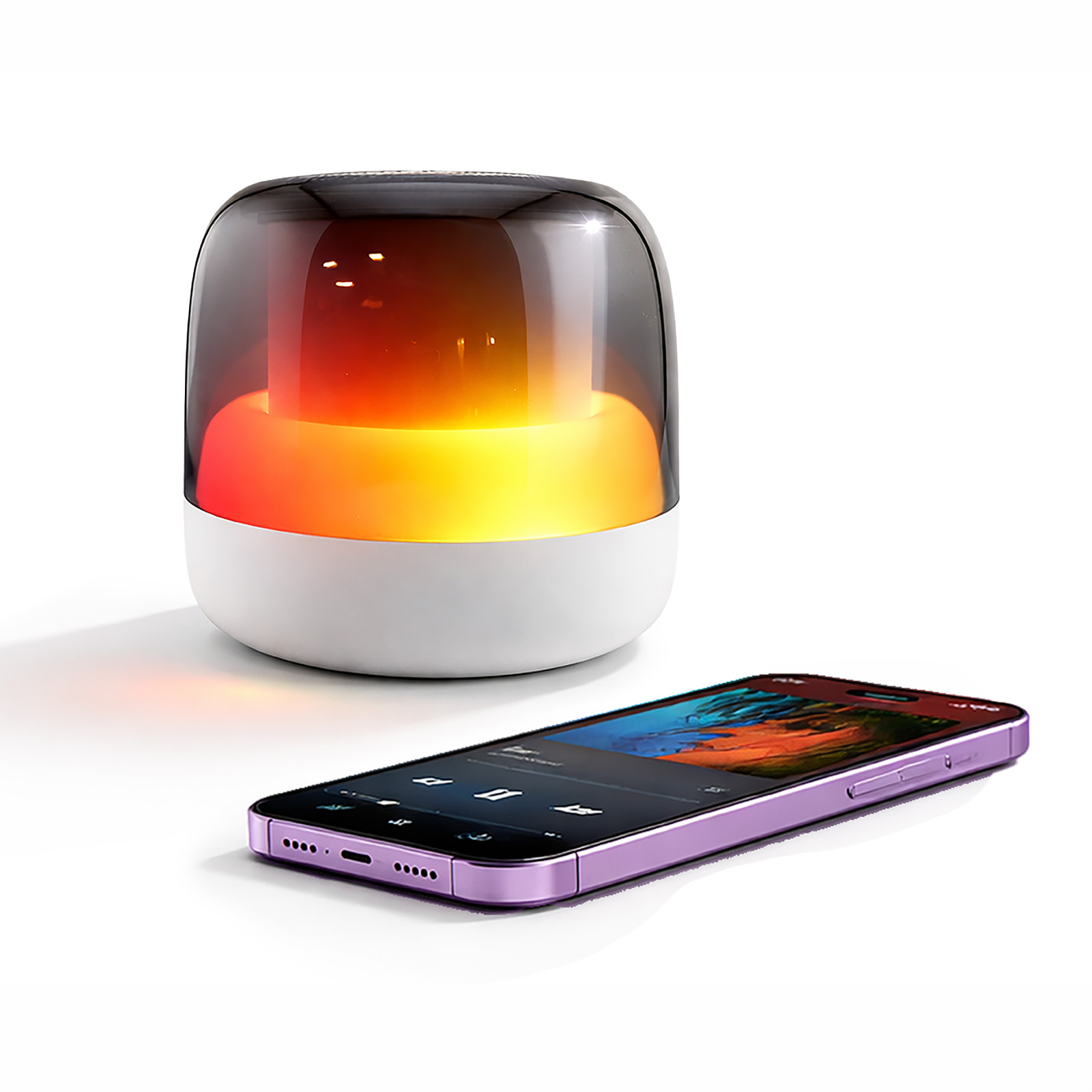 Dazzle RGB Speaker – Bluetooth Speakers – Logo Line – available in White – photo 1 of 13