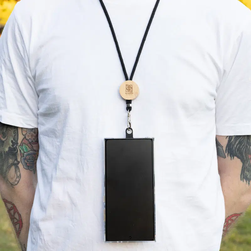 Shadow Phone Neck Lanyard – Lanyards – available in black colour
